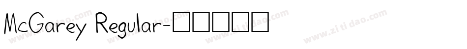 McGarey Regular字体转换